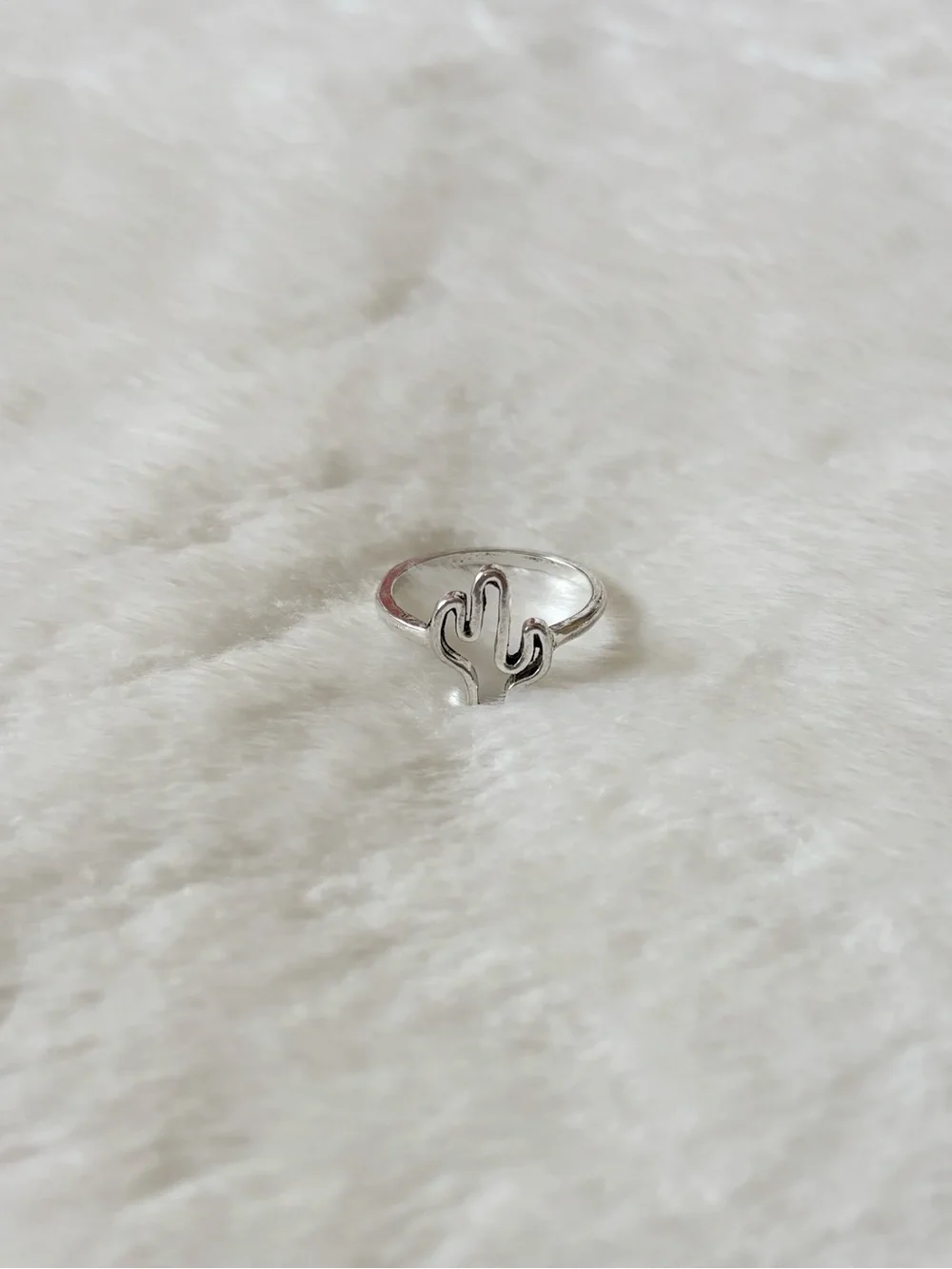 5/$15 🩷 MUST BUNDLE Silver Cactus Ring - Minimalist Desert Jewelry